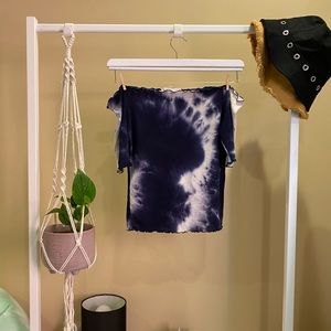 Tie Dye Off The Shoulder Shirt